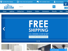 Tablet Screenshot of lightingsuperstore.com.au